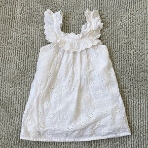 Zara embroidery cotton dress